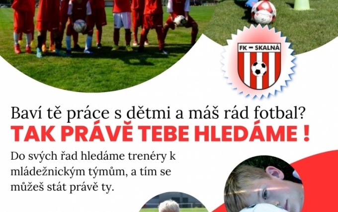 Hledáme trenéry pro mládežnické týmy